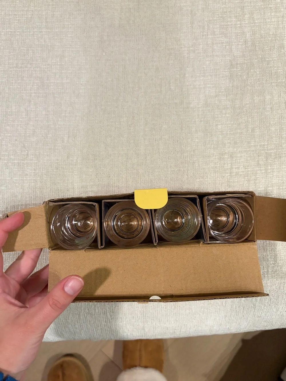 Anthropologie Apres Ski Shot Glasses Set of 4 NEW NIB